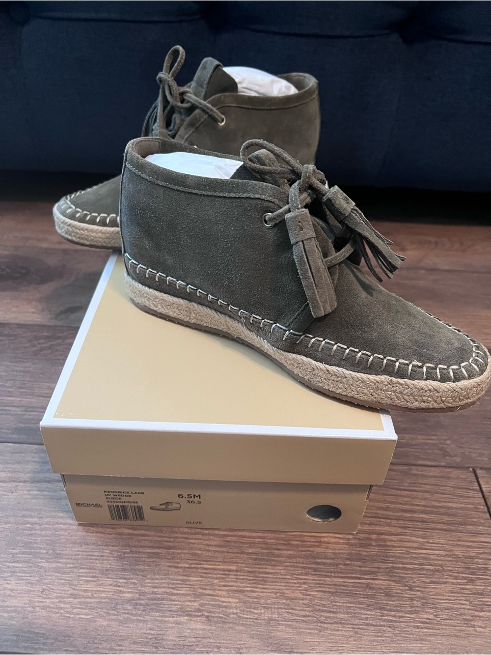 Michael Kors Kendrick Lace Up Moccasin Style Bootie - Picture 14 of 15